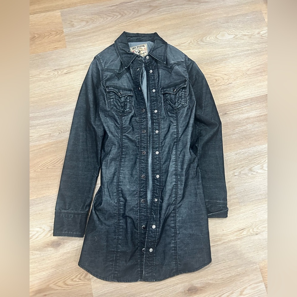 Vintage True Religion Black Denim dress